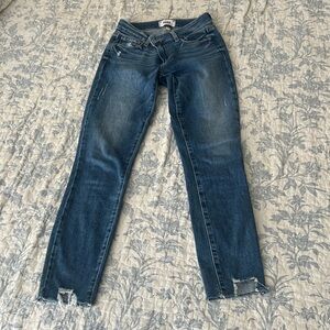 PAIGE Deconstructed Verduro Skinny Ankle Jeans